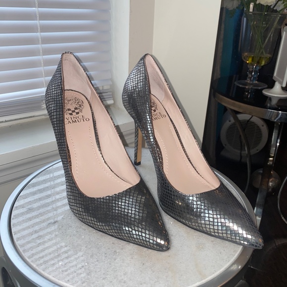 Vince Camito Harty Urban Black Metal Snake US Size 8 - Picture 10 of 13